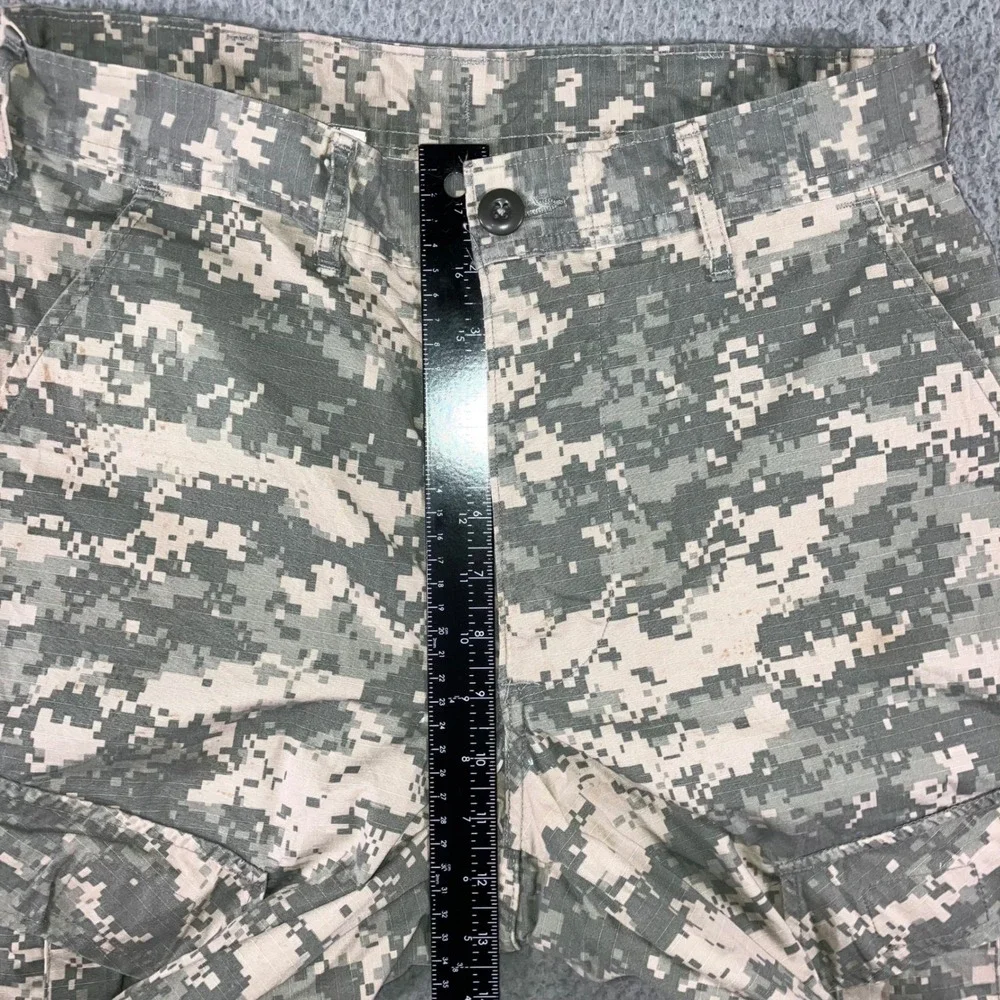 Military Cargo Pants Men 30x31 Digital ACU Camo Ripstop Utility Trousers Grunge